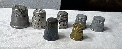 7 Unique Older Metal Thimbles From Collection • $14.99