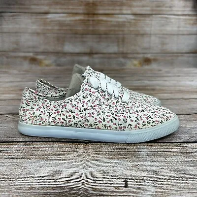 Mossimo Colorful Floral Flower Sneakers Women Size 6.5 Cute Casual Comfort Flats • $5