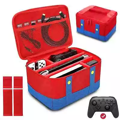 Carrying Storage Case For Nintendo Switch OLED Model Portable Travel Bag RedBlue • $13.98