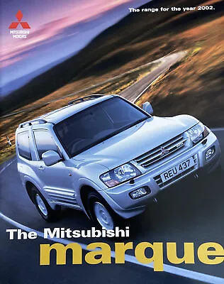 Mitsubishi Range 2002 UK Sales Brochure Colt Evo VII Carisma Galant Shogun L200 • $7.45