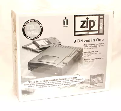 IOMEGA ZIP 100 SCSI Drive - Sealed In Box • $89.96