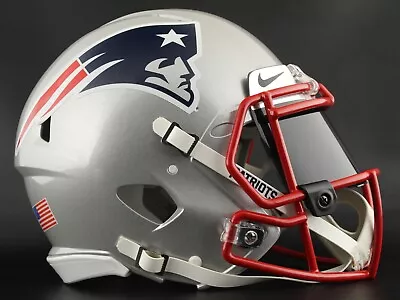 NEW ENGLAND PATRIOTS NFL Football Helmet With Nike BLACK Visor / Eye Shield • $369.99