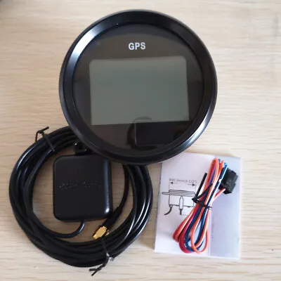 85mm Digital GPS Speedometer Km/h Mph Trip For Motorcycle Car Truck Marine Black • $119.85