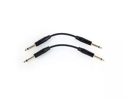 2-Pack Mogami 2524 Pedal Effects Straight Patch Cable Gold Connectors • $17.99