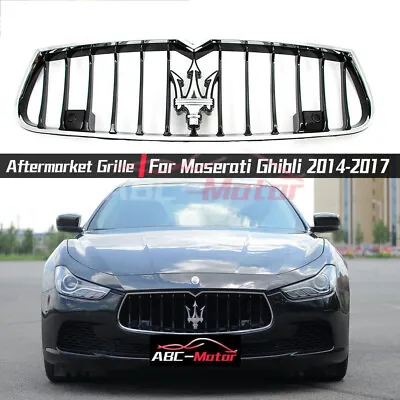 For Maserati Ghibli SQ4 Front Radiator Chrome Black Original Grill 2014 - 2017 • $159