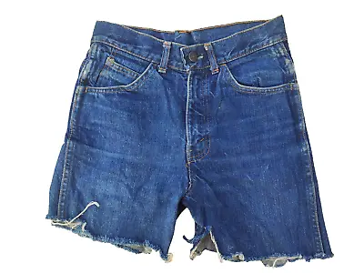 Levis Denim Shorts Vintage Hotpants Zip Fly Levi Levis Cut-Off Jeans W26 • £10.95
