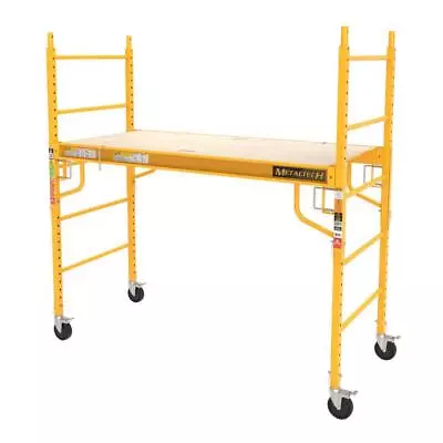 Metaltech Multi-Purpose 6ft. Baker-Style Rolling Scaffold 1100-Lb Capacity Steel • $360.03