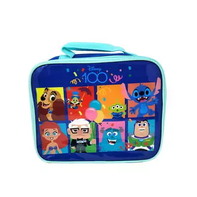 Disney 100 Lunch Bag Reusable Insulated Stitch Ariel Sully Boys Girls Kids!NWT • $10.98