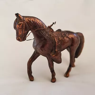 Vintage DODGE USA Horse Figurine Bronze Copper Cast Metal Statuette Sculpture • $35.85