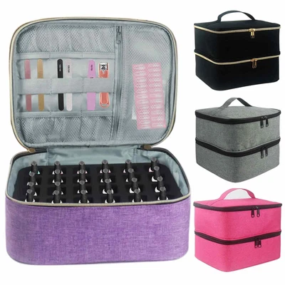 $35.99 • Buy Nail Polish Carrying Case Bag Manicure Pedicure Nail Art Tool Storage Organizer