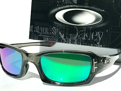 NEW Oakley FIVES Squared Grey Smoke POLARIZED Galaxy JADE Mirror Sunglass 9238 • $108.96