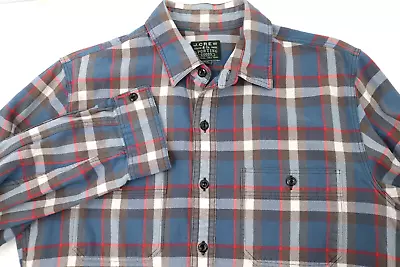 J Crew Shirt Mens Medium Flannel Sporting Goods Plaid Long Sleeve Button Outdoor • $20.43