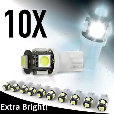 10X 12v AC/DC Bulbs For Malibu Landscape Lighting And All T10 Bulb Base- WHITE • $12.99