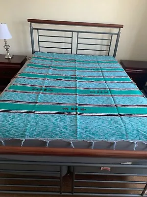 Handmade Moroccan Wool Throw Blanket Sofa Cover Wall Decor Handira • $59