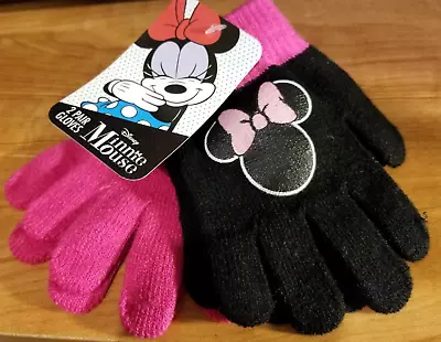 Minnie Mouse Kid Size 2 Pair Of Winter Gloves • $8.50