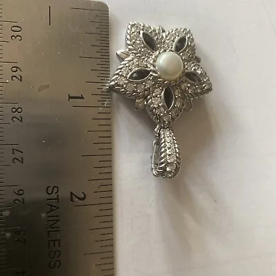 Judith RIPKA Sterling CZ And Pearl Enhancer • $65