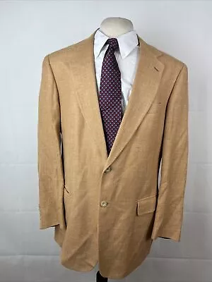 Custom Made Men's Orange Solid Blazer 44L $495 • $90.04