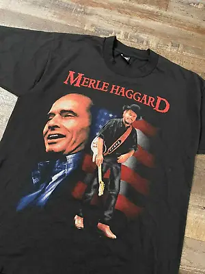 Vintage 90s Merle Haggard Country Music T-shirt • $16.99