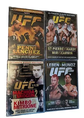 UFC Martial Arts DVD Collection 107 111 113 & 138 New & Sealed • £9.99