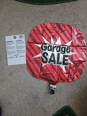 Garage Sale Mylar Foil Square Balloons -- Black/Silver/Red/Maroon -- Large 18  • $4