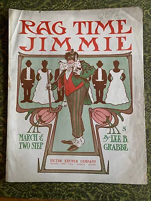 3 Rare RAGTIME Music Sheets RAG TIME JIMMIE JACK RABBIT RAG FIRE CRACKER RAG • $19.99