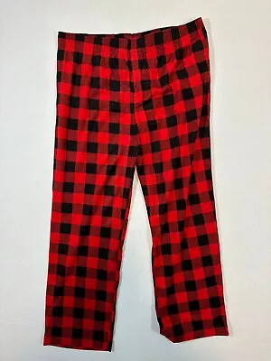 Wondershop Men's Pajama Pants Fleece Full Elastic Waistband Red Size XL • $9.18