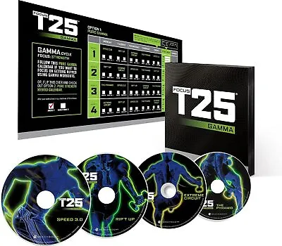 Beachbody Shaun T Workout DVD Focus T25 Gamma Cycle Home Exercise Fitness Vide • $52.84