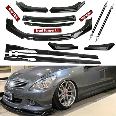 For Infiniti G35 Front Bumper Lip Spoiler Splitter Side Skirt Rear Strut Rods • $99.99