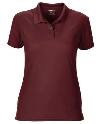 Gildan Ladies Female Fit Poloshirt Tops Womens Polo Shirt Sport Work • £5.99