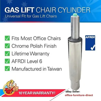 *NEW* Gas Lift Cylinder Pneumatic Strut Office Executive Chair Chrome Repair Kit • $29.97