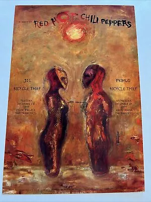 $100 • Buy Red Hot Chili Peppers 311 Primus Original Concert Poster From 1999 Bay Area BGP