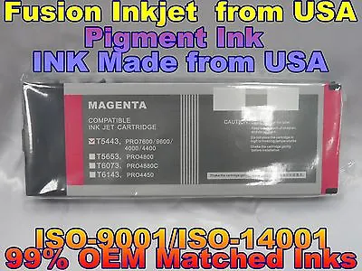 Compatible Stylus Pro 4000 4400 7600 9600 Magenta Pigment Ink 220ml  • $24.50