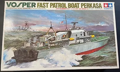 Tamiya Vosper Fast Patrol Boat Perkasa 7201 1/72 NO MOTOR! NIB Model Kit • $98.88