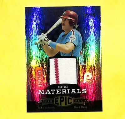 2006 Upper Deck Epic Mike Schmidt 123/155 Jersey Patch Relic Card Phillies HOF • $19.99