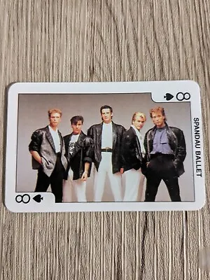 Dandy Rock N Bubble Pop Star Card 1986 Collectable Spandau Ballet 8 Of Spades • £0.99