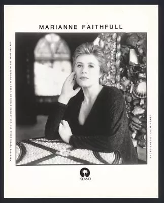 1980s MARIANNE FAITHFULL Vintage Original Photo BRITISH SINGER ACTRESS Gp • $14.95