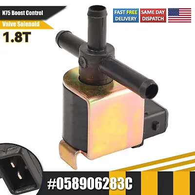 N75 Turbo Boost Control Solenoid Valve 058906283C For VW Golf Jetta Audi A4 1.8T • $10.99
