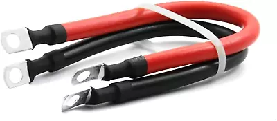 2 AWG 2 Gauge Red + Black Pure Copper Battery Cables Power Inverter Wire Set For • $25.33