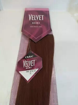 Outre Velvet Remi 100% Human Hair Yaki WVG 16  # 33 • $79.99