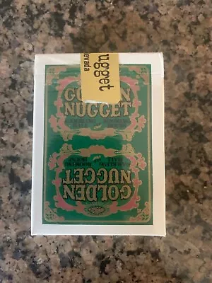 Vintage Las Vegas Casino Playing Cards Sealed Golden Nugget Green • $19.99