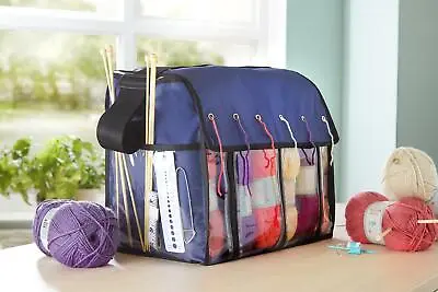Portable Knitting Tote Bag Wool Crochet Storage Bags Sewing Needles Organizer  • £12.49