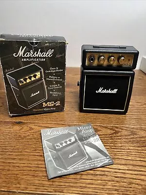 £24.95 • Buy Marshall Micro Guitar Amplifier - Black (MS-2) Unit Only
