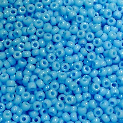 22g Rocailles Miyuki Seed Beads - 8/0 - Opaque Turquoise (413) - S0416 • £4.99