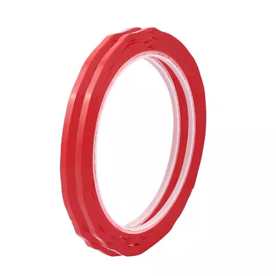 2Pcs 3mm Single Sided Strong Self Adhesive Mylar Tape 50M Length Red • $7