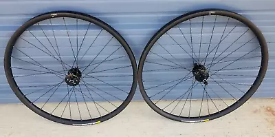 29  700c Mavic EX 830 Bike Wheels Tubeless Hookless 6 Bolt Disc  QR Or Thru XD • $329.99