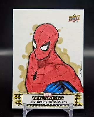 2022 Marvel Beginnings Spider-Man Sketch Card 1/1 By Walter D Rice - Pack Pulled • $249.99