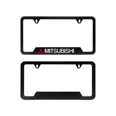 NEW 1Pcs MITSUBISHI Aluminum Black License Plate Frame • $11