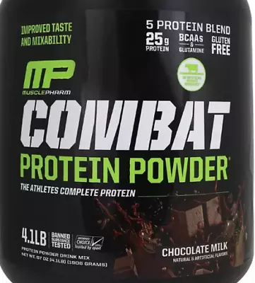 Muscle Pharm Combat Protein Powder Muscle- Building  4.1 Lbs. • $105.99