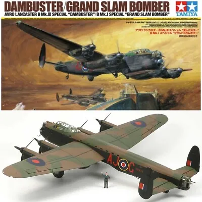 TAMIYA 61111 Lancaster Dambuster Grand Slam 1:48 Aircraft Model Kit • £84.95