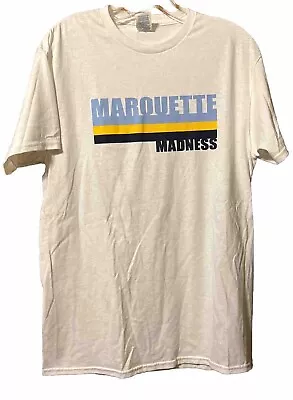 Marquette Golden Eagles T Shirt Medium Adult Short Sleeve 100% Cotton  • $13